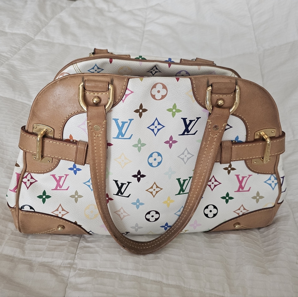 Louis Vuitton Multicolor Murakami Claudia Handbag Vinyage